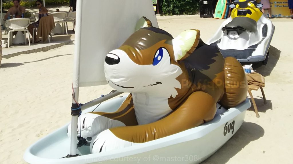 Master308k PuffyPaws wolf in boat